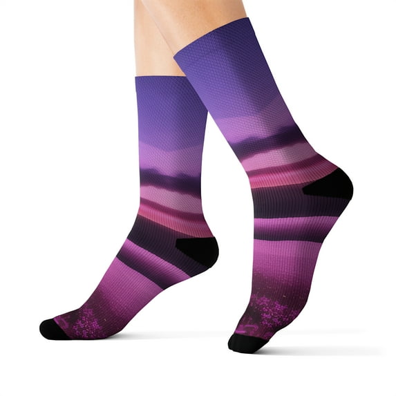 'Purple Power' Sublimation Socks