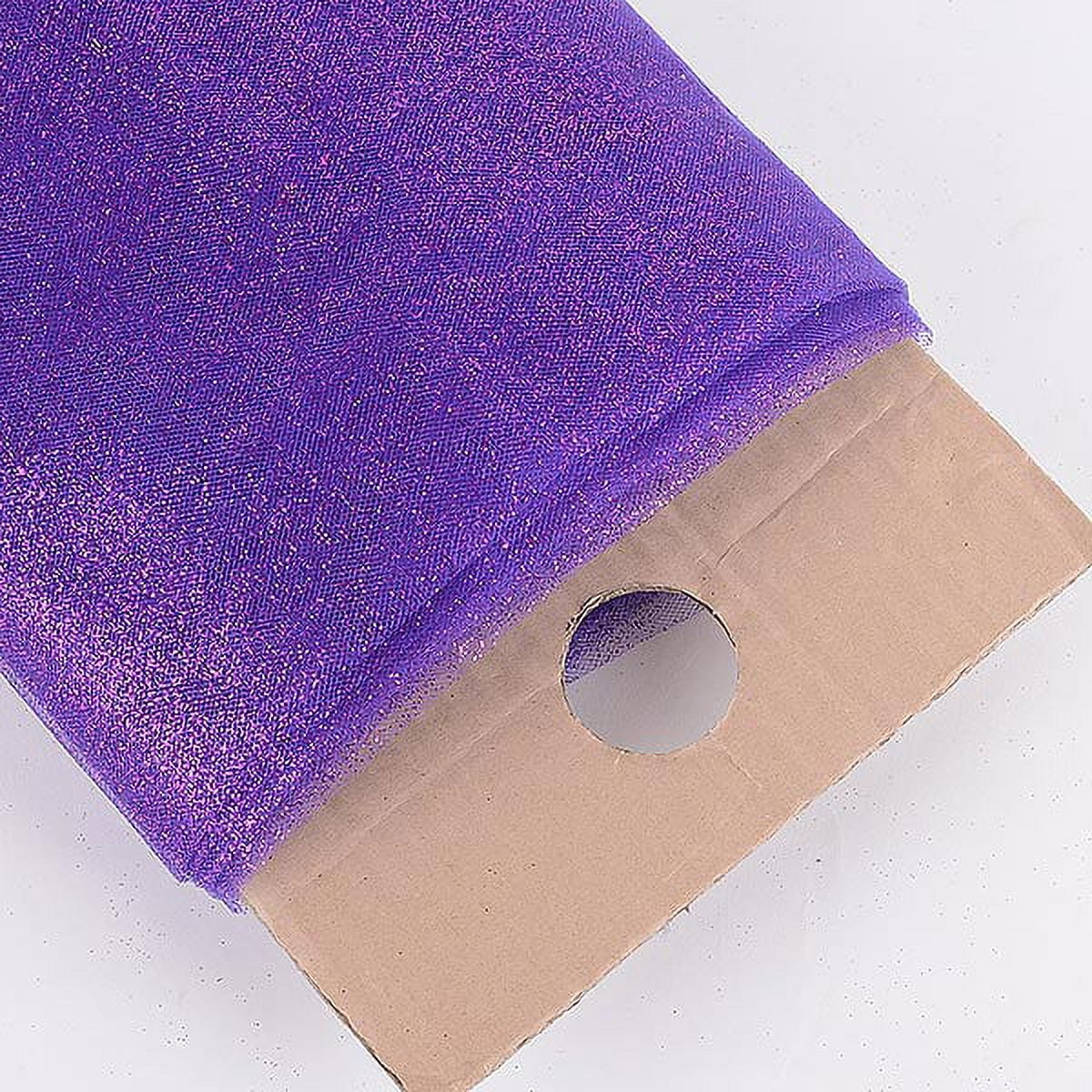 Purple - Premium Glitter Tulle Fabric ( 54 inch | 10 Yards )