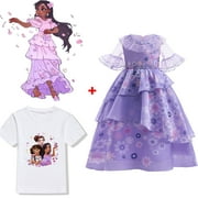 Purple Princess Isabela Charm Cosplay Dress+T-shirt
