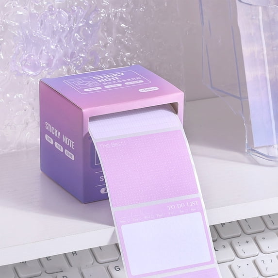 Purple Pull-Out Sticky Notes, Error Correction Label Stickers for ...