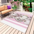 thumbnail image 1 of Purple Pumpkin Fall Outdoor Rug for Patio/Deck/Porch, Non-Slip Large Area Rug 5 x 8 Ft, Striped Thanksgiving Botanical Coastal Indoor Outdoor Rugs Washable Area Rugs, Camping Rug Carpet Runner, 1 of 8