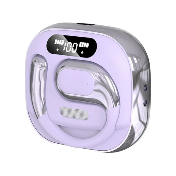 Purple Purple K03 Model Over Ear Hanging Noise Cancellation Digital Display Translator Headset 144 Languages