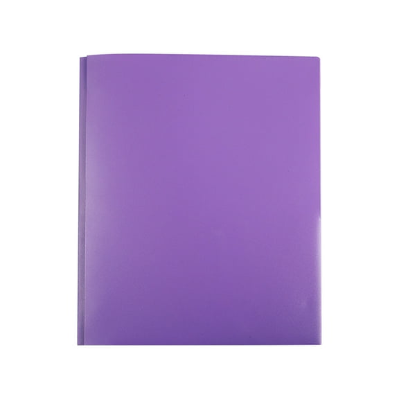 Purple Purple Plastic Folder With Pockets Heavy Duty Letter Size File Organizer Water Resistant Document Holder Business Card Slot Office School Supplies Portfolio Storage Tear Proof Portf