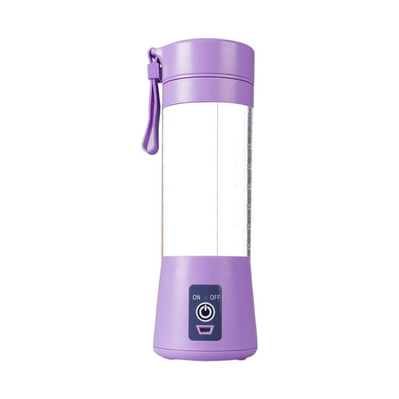 Purple Purple Portable Blender With Usb Rechargeable For Individual Juicer And Shakes 6 Blades For High Performance 380 Ml Capacity For Outdoor Activities