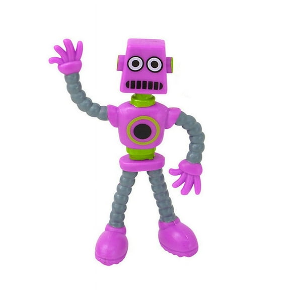 Purple Purple Twistable Iron Wire Robot Toy For Kids Creative Decompression Transforming Little Man Figure For Imaginative Play