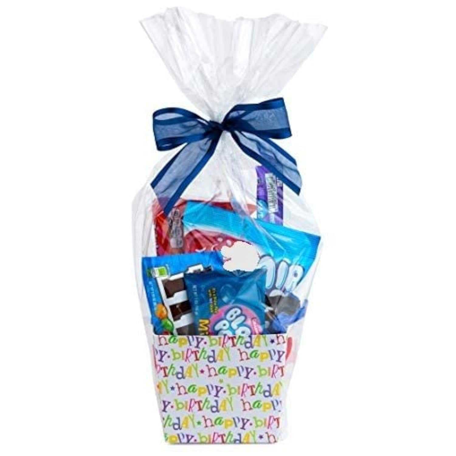 Purple Q Crafts Thank You Bags - 50 Pack Striped Plastic Shopping Bags With Handles, 15"W X 12"H For Boutique & Retail
