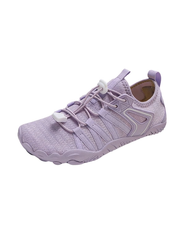Purple Quick Dry Ladies Breathable Water Shoes Athletic Outdoor Aqua Socks