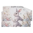 thumbnail image 1 of Purple Rabbit Easter Eggs Flowers Hand Towel Absorbent Bath Towels for Bathroom Sports Gym 28" x 14" Set of 2, 1 of 8