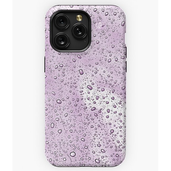 Purple Rain Drops Abstract M1769 Phone Case for iPhone 17 16 15 14 13 12 11 Pro Max