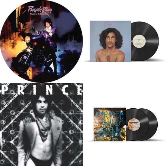 Purple Rain Ost (Picture Disc) & Prince (X) & Dirty Mind (X) & Sign O The Times [LP Vinyl Bundle]