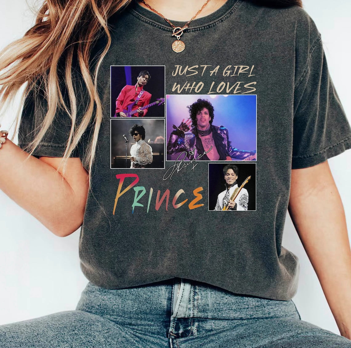 Camiseta Manga Corta Logo Camiseta Prince Purple Rain Niño - Oficial, Manga Corta, Negro Camiseta Logo Prince