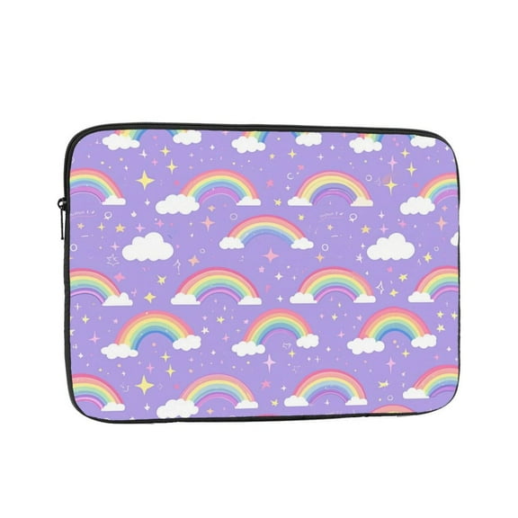 Purple Rainbow Laptop Sleeve Bag Compatible With MacBook Air / Pro iPad MateBook Tablet Surface HP Lenovo Dell ASUS Acer Laptop Computer Protective Size: 10 inch