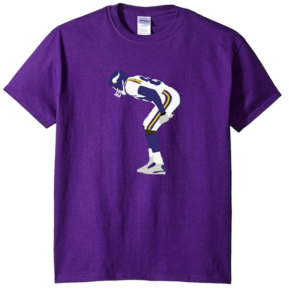 Purple Randy Moss Vikings Mooning T-shirt YOUTH LARGE