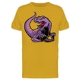 thumbnail image 1 of Purple Raptor Dinosaur Cartoon Tee Men's -Image by Shutterstock, 1 of 2
