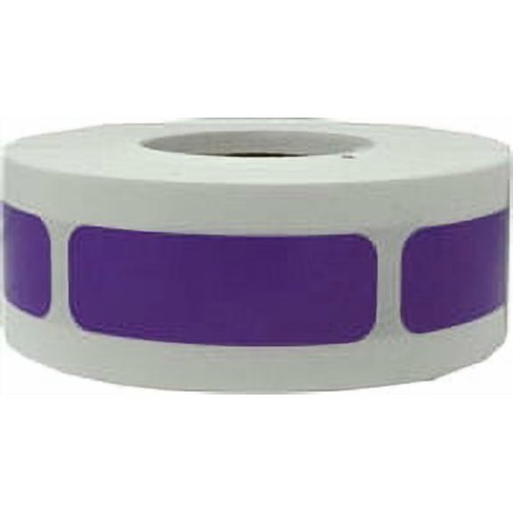 Purple Rectangle Stickers, 0.5 x 1.5 Inches in Size, 500 Labels on a Roll