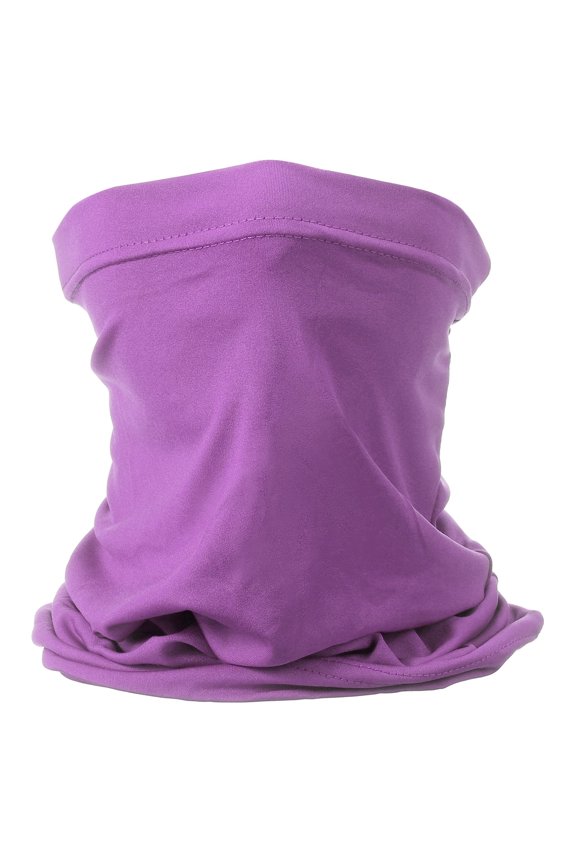 Purple-Red Summer Neck Gaiter Unisex Cooling Face Mask - Sun Protection, Ice Silk Fabric, Breathable & Moisture-Wicking, Lock Edge Design for Outdoor Sports