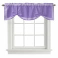 thumbnail image 1 of Purple Retro Greek Key Tie Up Valance Curtains for Windows, Kitchen Curtains Window Treatments, Geometric Greece Ancient Rustic Short Window Shades Valances for Bedroom Bathroom Cafe 42"x18", 1 of 8