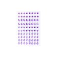 thumbnail image 1 of Purple Rhinestone Multi Shape Gem for Crafts Face and Body Use Concert Music Festival Party Supplies Creative Diy Decor Accessory for Teens and Adults 1 Sheet, 1 of 4
