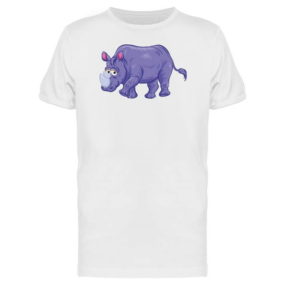 Purple Rhinoceros T-Shirt Men -Image by Shutterstock, Male x-Large