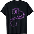 thumbnail image 1 of Purple Ribbon Butterfly Heart Alzheimer's awareness T-Shirt, 1 of 4