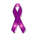 thumbnail image 1 of Purple Ribbon Flashing Body Light Lapel Pins, 1 of 1