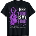 thumbnail image 1 of Purple Ribbon Survivor Fighter Domestic Violence Awareness T-Shirt, 1 of 4
