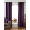 thumbnail image 1 of Purple Ring Grommet Top  Velvet Curtain Drape Panel   - 80W x 120L - Piece, 1 of 2