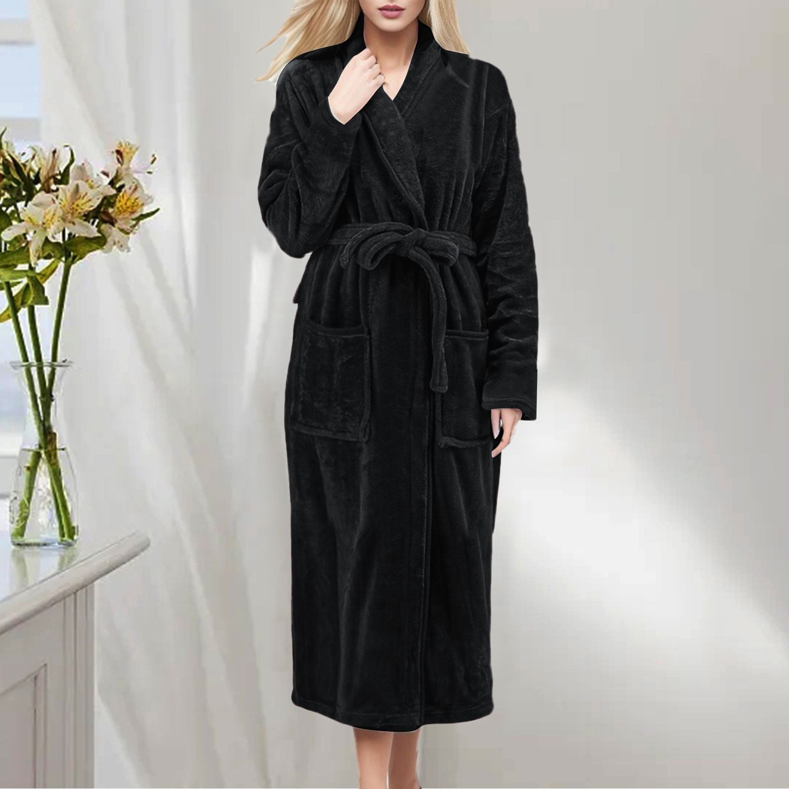 Purple Robe Womens Robes Cotton Robe Waffle Robe Home Wear, Winter ...