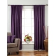 thumbnail image 1 of Purple Rod Pocket  Velvet Curtain / Drape / Panel   - 80W x 63L - Piece, 1 of 2