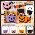 thumbnail image 1 of Purple Rope Storage Basket, Trick Or Treat Basket, Halloween Gift Basket, Halloween Party Favors for Student, 9X8X8 Inch Jack O Lantern Pumpkin Woven Tote Bag, Multi-Functional, 1 of 7