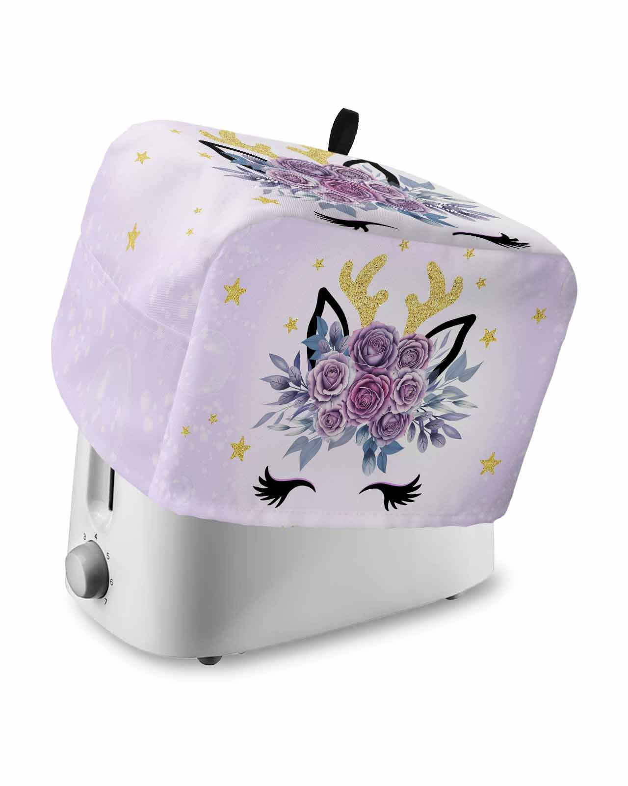 Purple Rose Antlers Toaster Cover 4 Slice, Large Kitchen Appliance ...