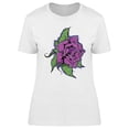 thumbnail image 1 of Purple Rose Design T-Shirt Women -Image by Shutterstock, Female x-Large, 1 of 2