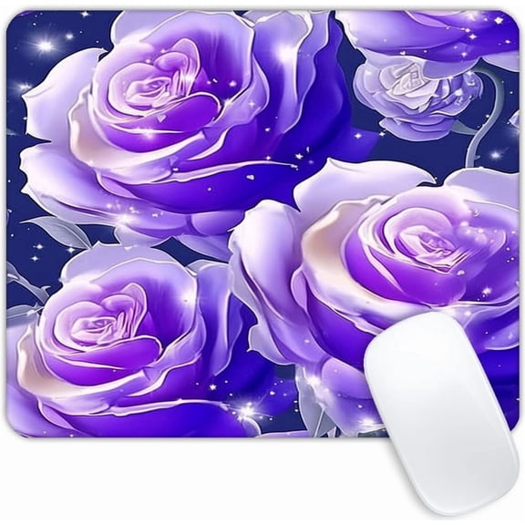 Purple Rose Mouse pad Customized Mousepad Non-Slip Rubber Base Mouse Pads for Computers Laptop Office Desk Accessories Mouse pad