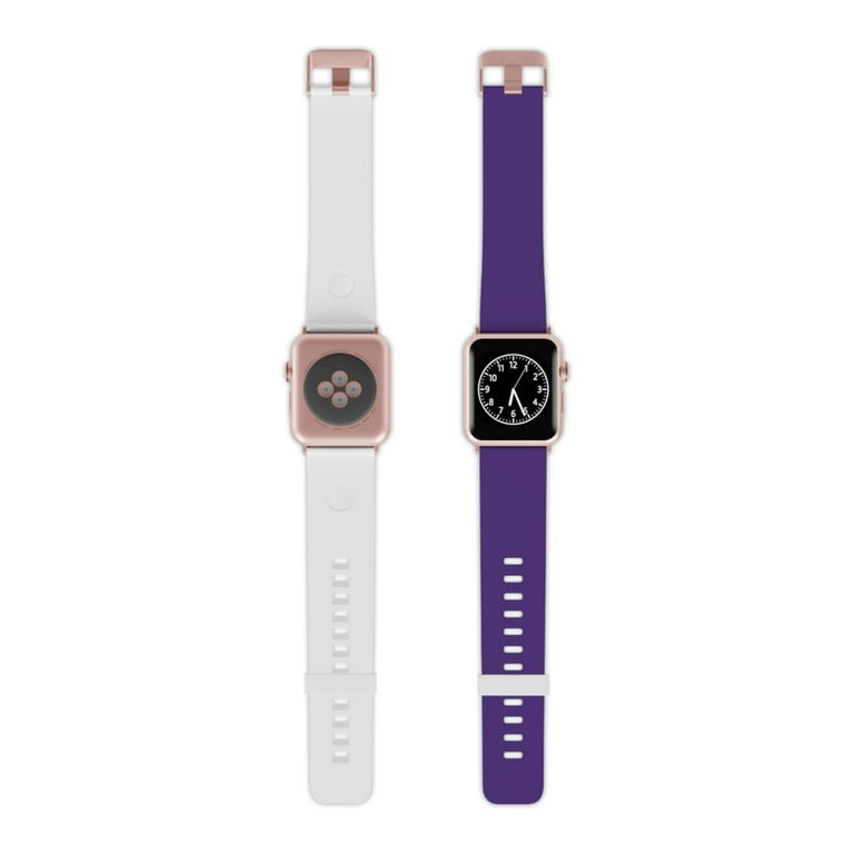 Purple Rubber Silicone Band For Apple Watch 1-9/SE/Ultra iWatch