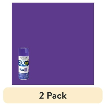 (2 pack) Purple, Rust-Oleum American Accents 2X Ultra Cover Gloss Spray Paint- 12 oz