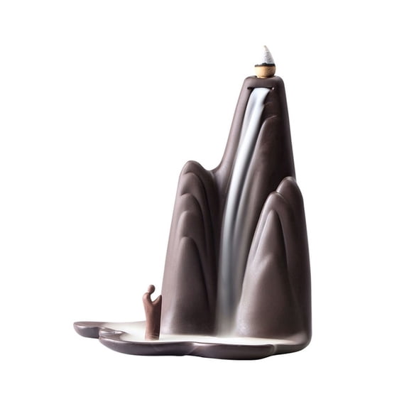 Purple Sand Backflow Incense Burner Indoor Creative Decorative Incense Holder For Office Yoga And Home