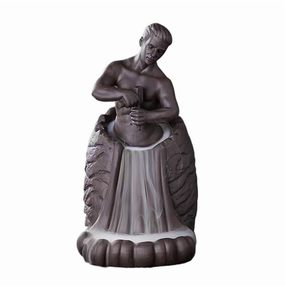 Purple Sand Backflow Incense Burner Waterfall Smoke Zen Decor