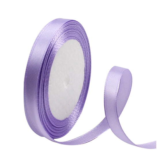 Purple Satin Ribbon 32.81 FT x 0.39 In,Solid Color Fabric Silk Ribbon Gift Ribbon for Gift Wrapping,Hair Bows,Christmas Crafts,Wreaths,Floral Bouquets,Wedding Party,Baby Shower,DIY Handmade Projects