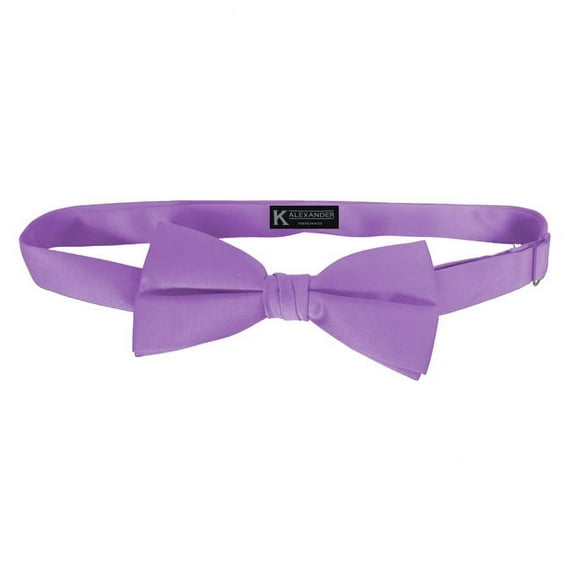 Purple Satin mens bow tie by K. Alexander