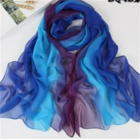 Purple Scarf Bird Woman Chiffon Long Silk Scarf Small Scarf Scarf