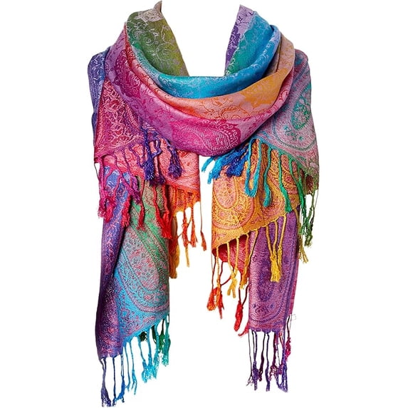 Oussum Purple Scarfs for Women Winter Fashion Luxury Shawl Wraps Scarves
