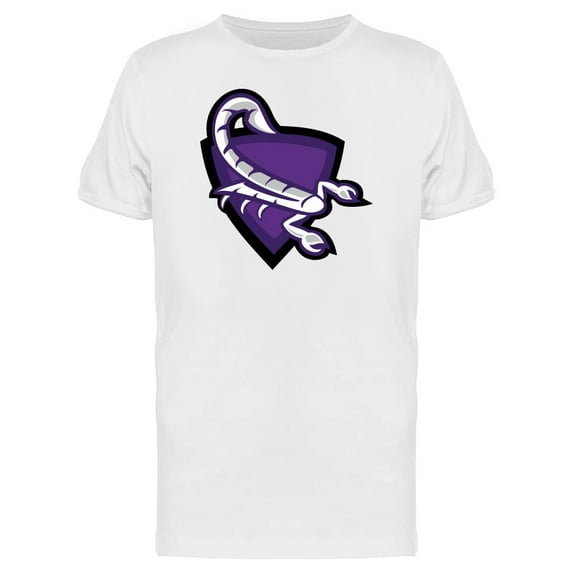 Purple Scorpion With Shield T-Shirt Men -Image by Shutterstock, Male XX-Large