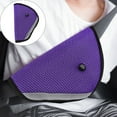 thumbnail image 1 of Purple Seatbelt Safety Adjuster – Dusknt Car Seat Belt Protector for Child Baby Kids, Adjustable Holder for Comfortable & Safe Ride, Spring Travel Essential, 1 of 5