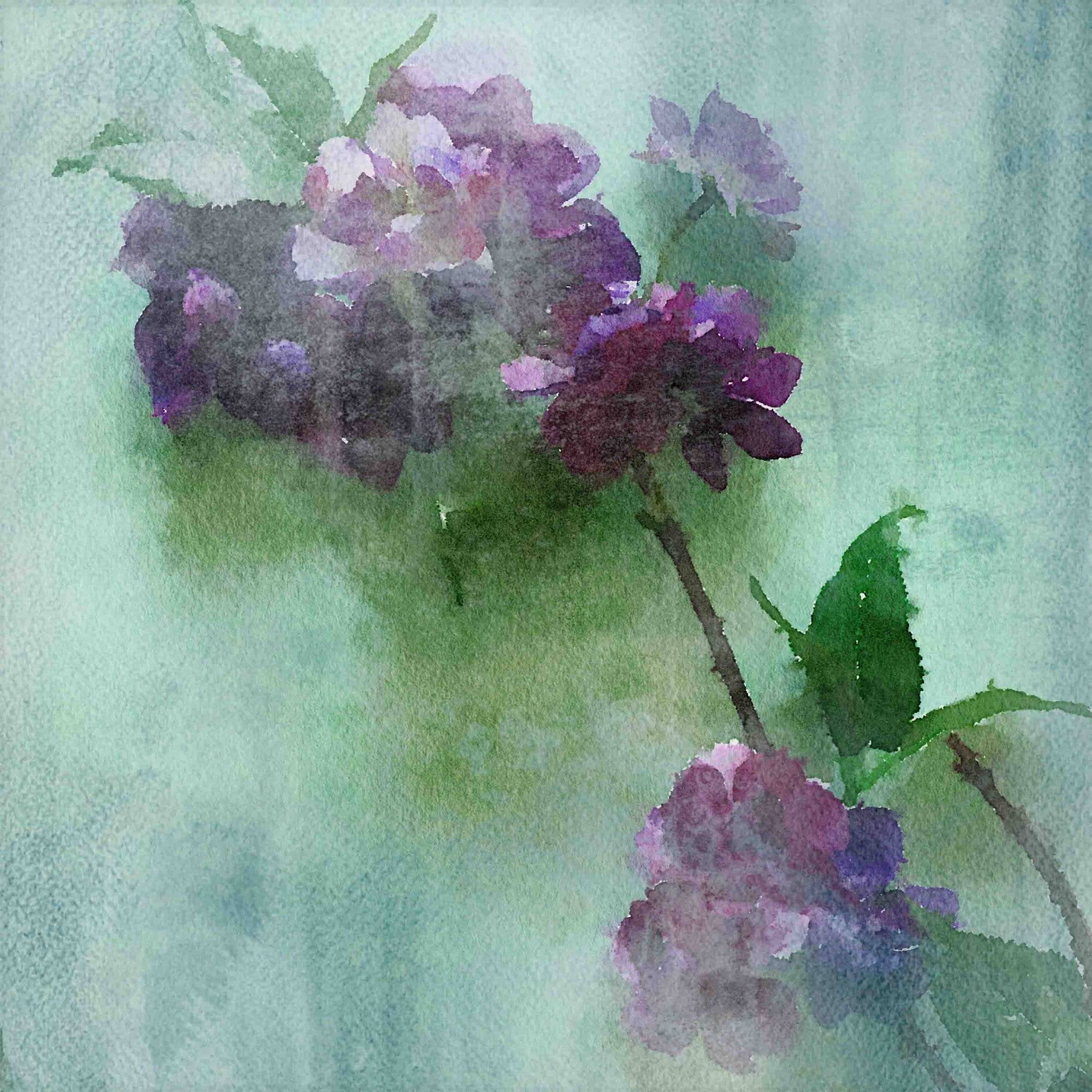 "Purple Sensation 3" Painting Print on Wrapped Canvas