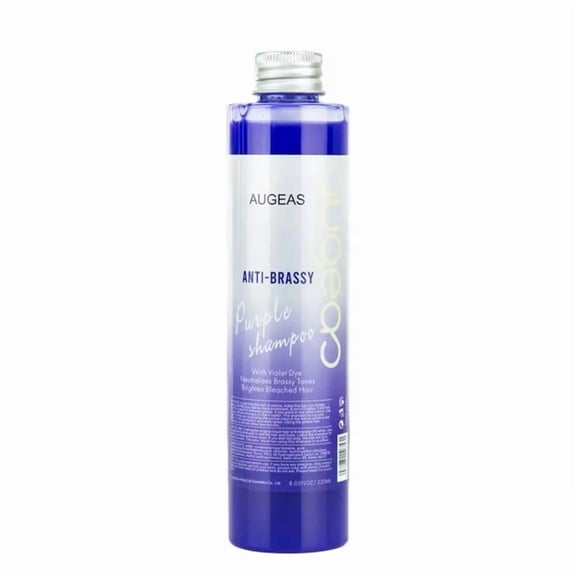 Purple Shampoo for Gray, Silver & Blonde Hair, Sulfate-Free Color Care Shampoo with Purple Pigments, Hair Cleansing Formula, 220ml