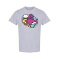 thumbnail image 1 of Purple Shark Graffiti T-Shirt Women -Image by Shutterstock, Female Small, 1 of 2