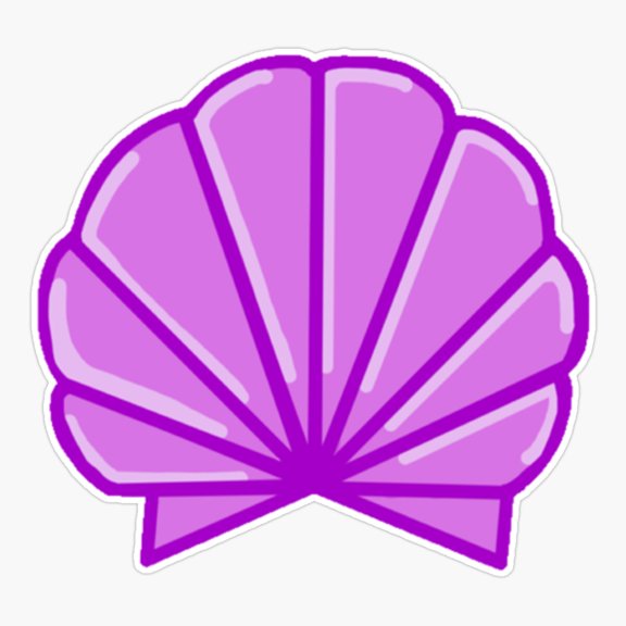 Purple Shell Sticker