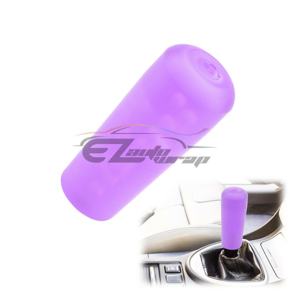 Purple Shift Knob Stick Frosted Matte Crystal Bubble Throw Gear Shifter 10cm