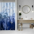 thumbnail image 1 of Purple Shower Curtain, Abstract Marble Shower Curtain for Bathroom Waterproof Fabric Shower Curtain Set with Hooks 72x72 inches, 1 of 7