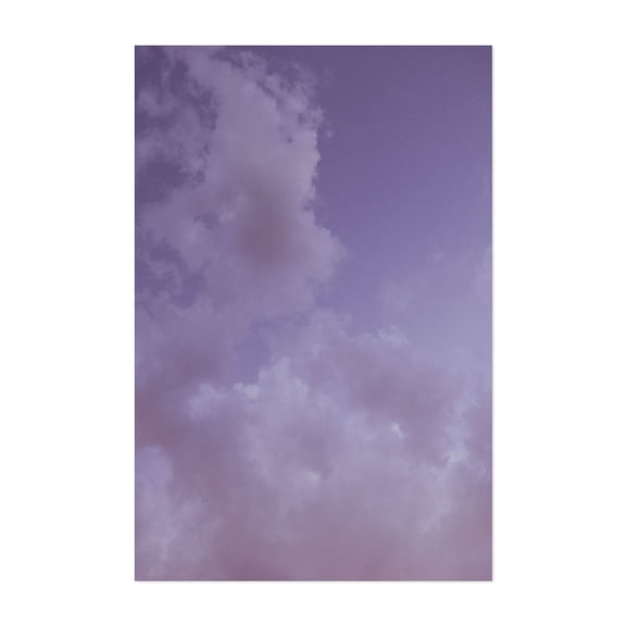 Purple Skies - Visalia California Photography Pastel Nature Minimalist Abstract Calm Unframed Wall Art Print 4 x 6 inches